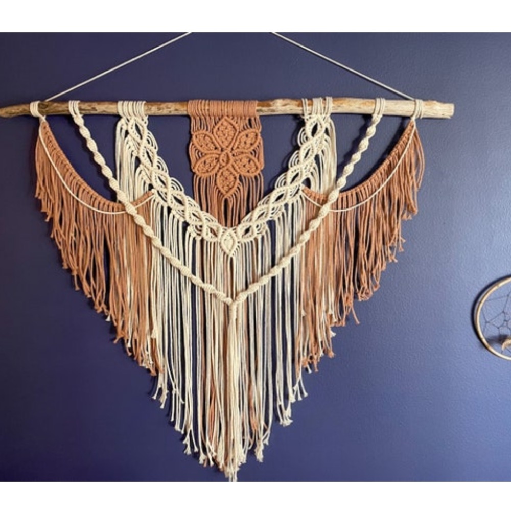 Mandala Macrame Wall Hanging, Bohemian Home Decor